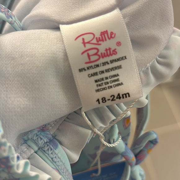 Ruffle Butts 18-24 month one piece toddler bathing suit - Picture 3 of 3